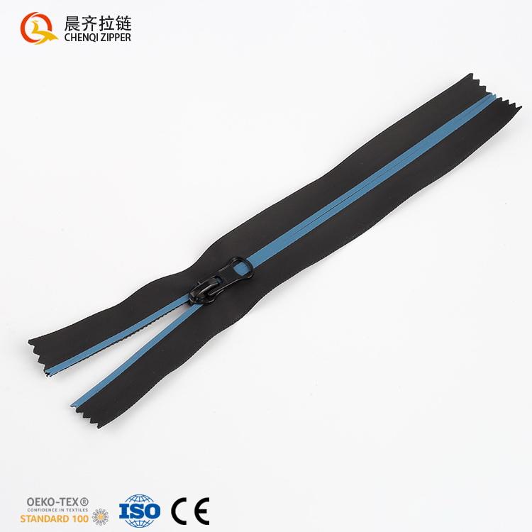 High Quality Zipper Factory Price #5 Waterproof Zipper White PU Tape Open-end Water Resistant Zipper