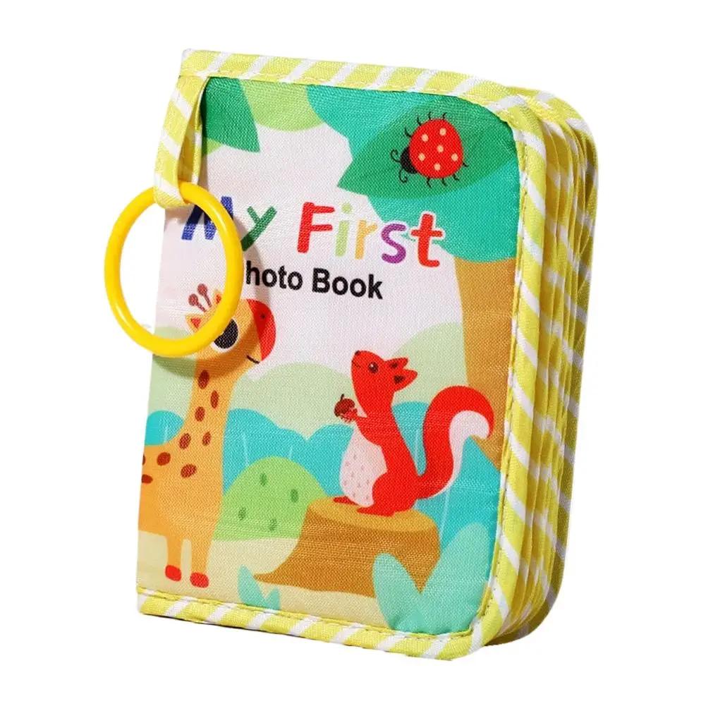 Baby Photo Album Soft Baby Book First Year Baby Photo Book Safe Mirror Family Memory Book For Newborns Photo Albums Cloth B G4K9
