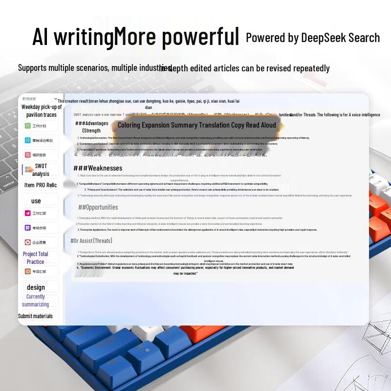 Sayrelances L8 Smart AI Mechanical Keyboard