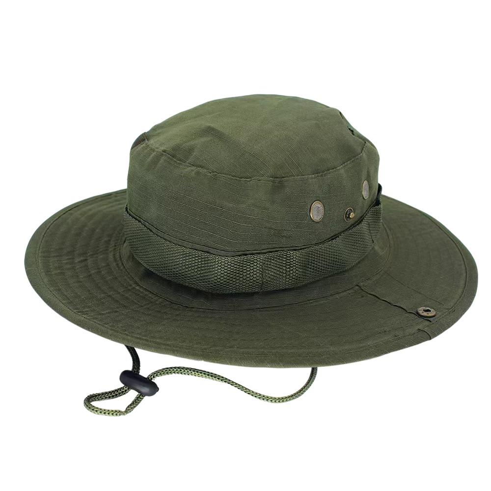 Fashion Quick-drying Summer Bucket Hat Sun Protection Portable Fishing Cap Casual Breathable Sun Hat Camping Hiking зелёный