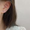 6Pcs/Set Pink Zircon Heart Cloud Stud Earrings For Women  Punk Sweet Cool Moon Earring Aesthetic Jewelry Gifts