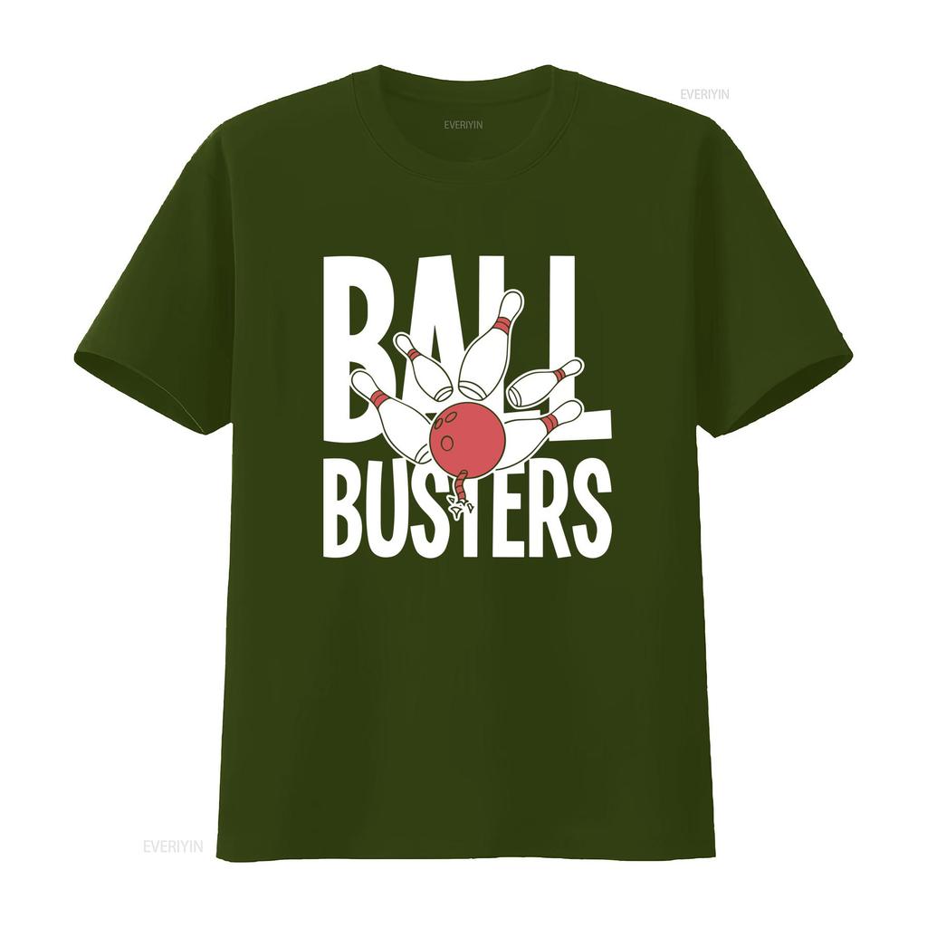 Bowling Lover T Shirt Bowler Team Ball Busters Vintage Washed Homme Stretched Comfortable Graphic Soft Fashion
