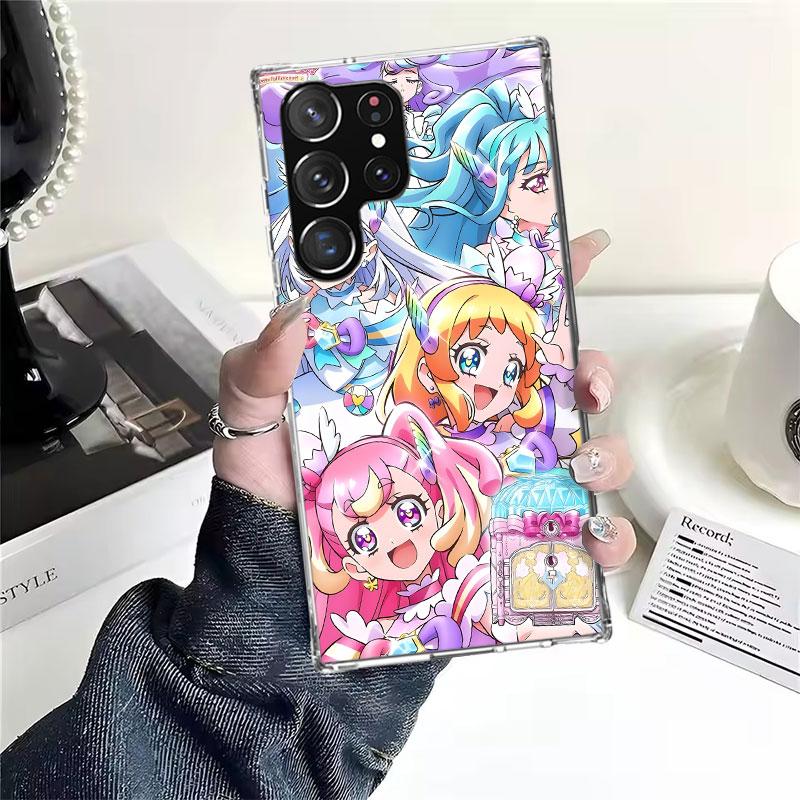 Pretty Cure Anime Soft Phone Case For Samsung Galaxy S22 S23 S24 S25 Edge S26 Ultra S20 FE S21 Plus + Fundas Coque Galaxy S20 S2