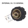 1/4 3/8 inch Quick Disconnect Male to M22 14 15 Female Adapter for Pressure Washer Snow Foam Lance Accessories