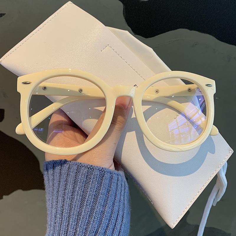 Women Round Frame Finished Myopia Glasses Unisex Oversized Short-Sighted Eyeglasses Ladies Computer Glasses Spectacle Eyewear Quality