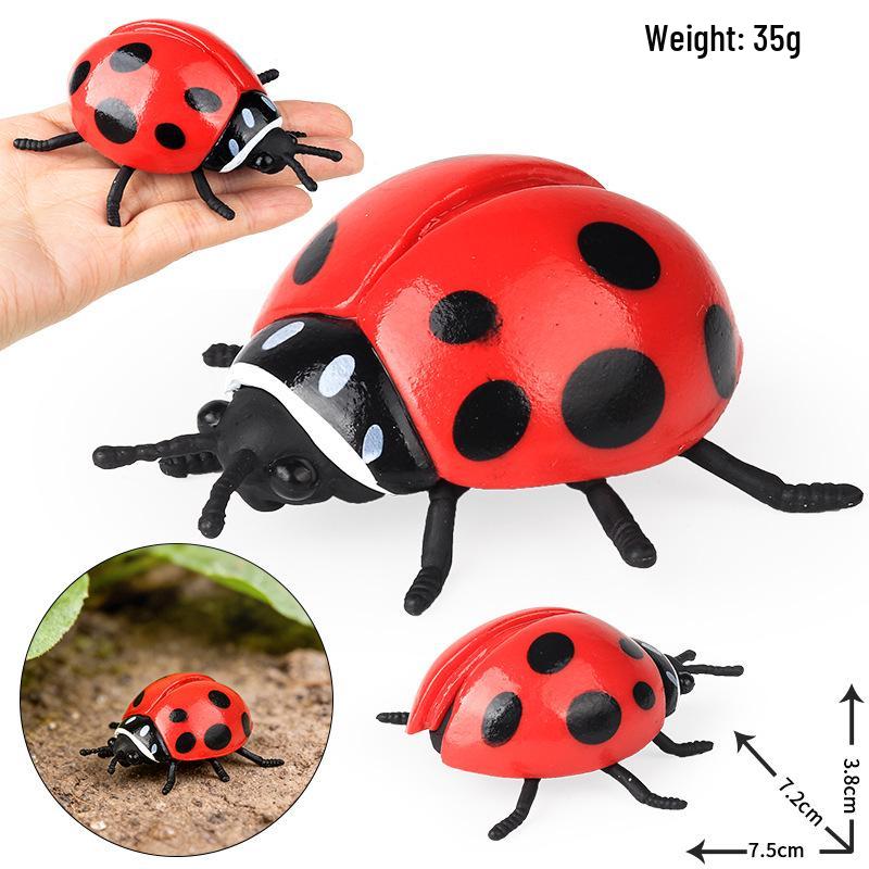 Children's Insect Model Set: Ladybug, Spider, Ant, Beetle, Wasp, Butterfly, Bee - Educational Science Toy