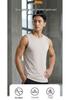 Men's Quick-Dry Elastic Training Vest - Ice Silk, Sleeveless, Loose Fit, Round Neck Top