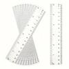 10 Transparent Ruler Stationery Supplies for Returning To School and Office Supplies for Middle School Students, Halloween
