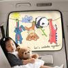 Autofenster-Sonnenschutz, Sonnenschutz für Babys, Sichtschutzvorhang im Kinderwagen, Verdunkelungsvorhang für Auto mit integrierter Schiene.
