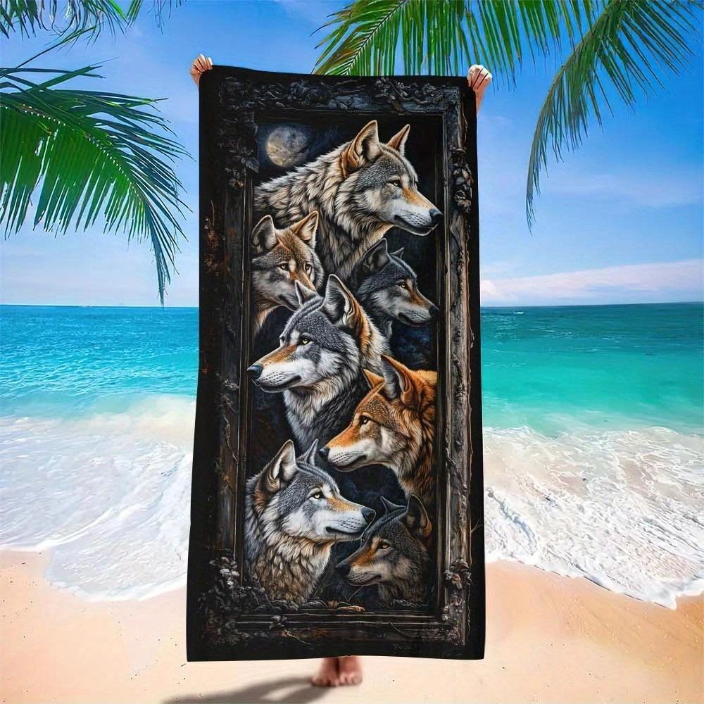Digital Printing Beach Towel European And American Class A Large Bath Towel Microfiber Adult Towel