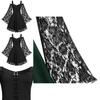 Elegant Floral Lace Women's Fancy Dress With Flared Sleeves Ideal For Costume Parties And Birthdays