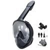 Maschera da snorkeling integrale con supporto per fotocamera rimovibile, maschera da snorkeling, nuoto e immersioni, ampia visuale, antiappannamento e anti-perdita, per adulti e bambini.