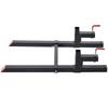 Pallet Forks, 907 Kg Clamp On Pallet Forks, 109 Cm Total Length Heavy-Duty Tractor Fork with Adjustable Stabilizer Bar for Tractor Attachments, Loader