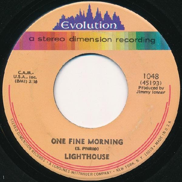 

7inch Record LIGHTHOUSE - One Fine Morning 1048 Evolution 1971 US Jazz Used