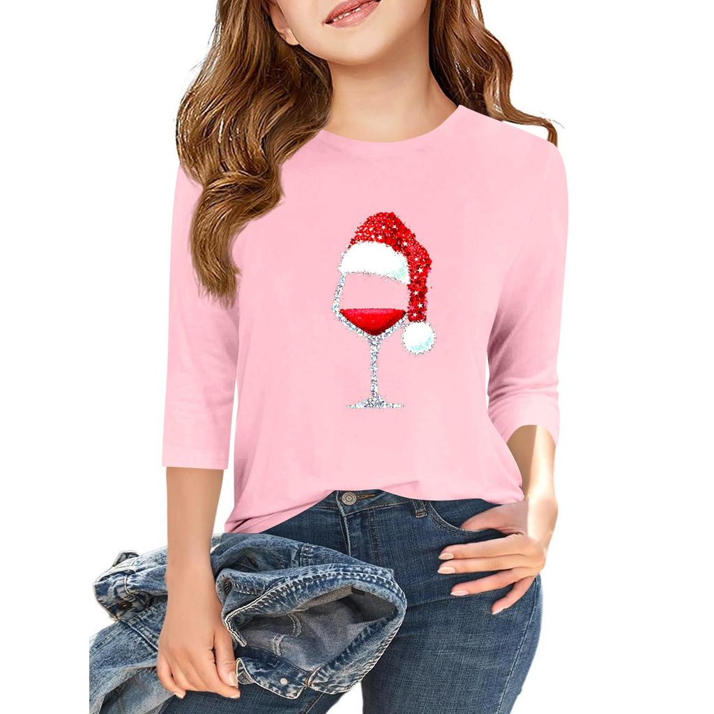 Dětské ležérní tričko s 3/4 rukávem a potiskem ke Dni nezávislosti, s kulatým výstřihem