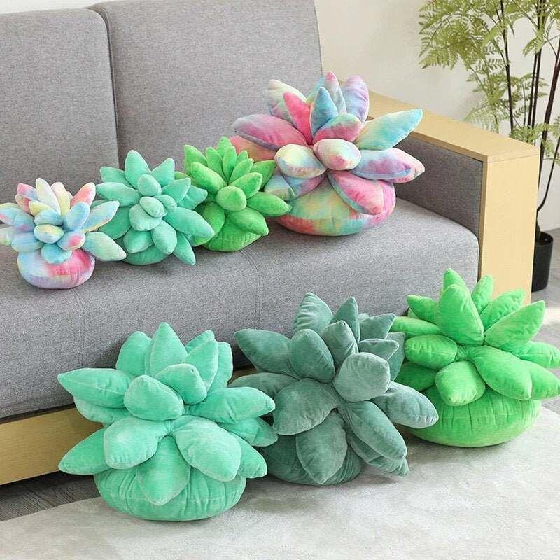 Cozy Plush Succulent Plant Stuff Toys Pillow For Adorable Home Decor And Gifts