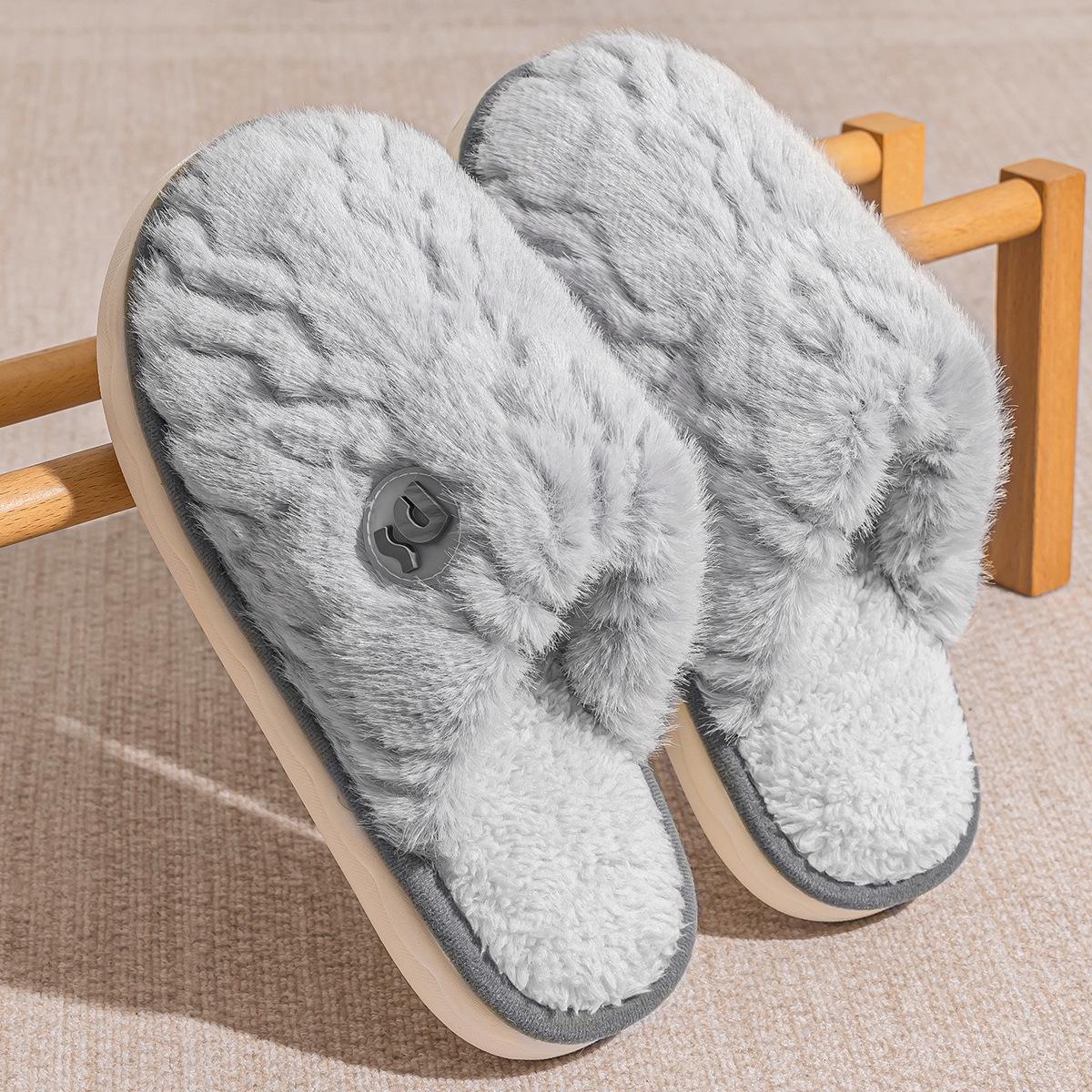 

Women s Plush Cotton Slippers: Soft Sole, Cozy Indoor Footwear for Autumn and Winter, Postpartum-Friendly, New Style 2025. 36-37 [Fits 35-36]