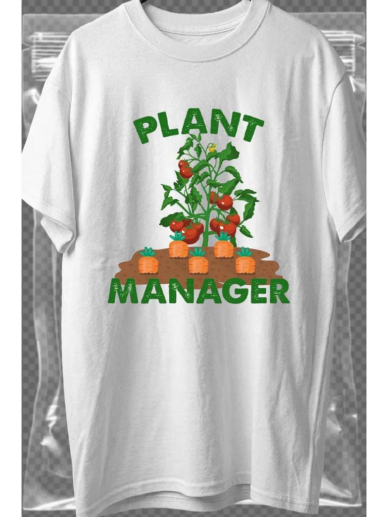 T-shirt with a plant manager print