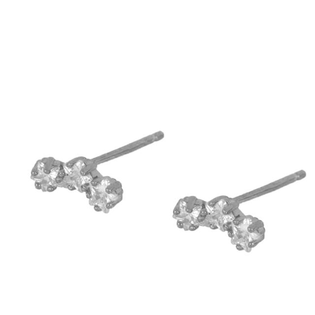 Crmya Yellow Silver Plated Stud Dangle Earrings For Women Cubic Zirconia Hoop Earrings For Women Bohemian Earings Jewelry