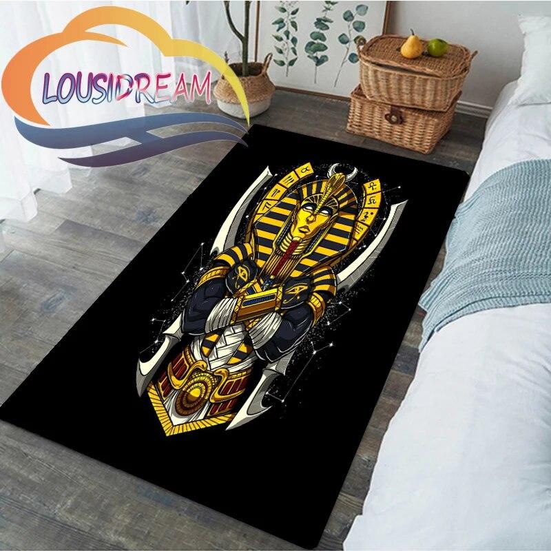 Horus Zeul egiptean antic Ochiul Egiptului Faraonul Anubis fata. Sufragerie moale Covor Acasă Covoraș copii