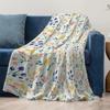 Floral Printed Soft Fleece Blanket Cute Small Throw Blanket for Kids Baby Girls Gift