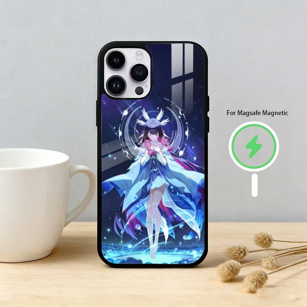 censhin impact columbina Phone Case For iPhone 17,16,15,14,13,12,Plus,Pro,Max For Magnetic Wireless Charge