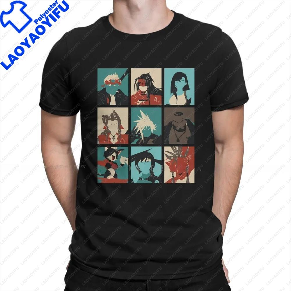 

Japanese Final Fantasy Game Man Graphic TShirt Seven Classic Individuality Woman Cartoon T Shirt Original Streetwear Hipster S