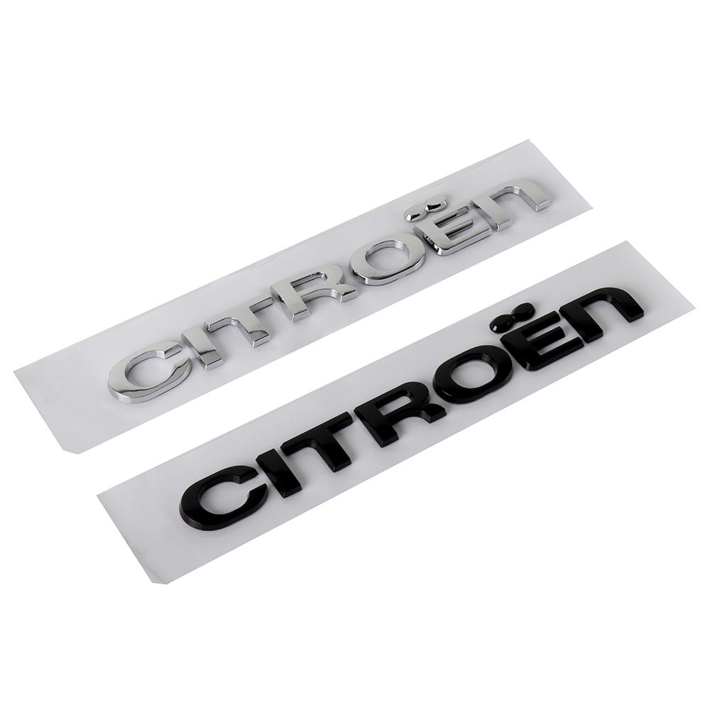 Pro Citroen Kovový znak s písmeny Přední kapota Zadní kufr Dekorace karoserie Odznak Samolepka Autopříslušenství