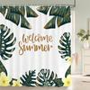 Palm Trees Leaves Shower Curtain Bathroom Waterproof Polyester Shower Curtain Printing Curtains For Bathroom Shower With Hook@0