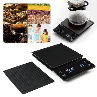 Digital Coffee Scale with Timer 3kg/0.1g Pour Over Drip Espresso Scale Back-Lit LCD Display Electronic Scale Mini Coffee Scale