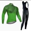 Men Women Cycling Jersey Set Long Sleeve Breathable Quick Dry Performance Kit Road Bike Racing
