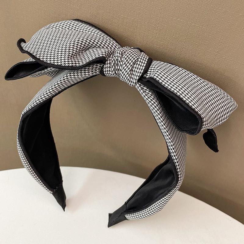 Women Headpiece Big Top Bow Knotted Headband for Female Shopping Party Holiday Head Hoop Classic Swallow Gird Hairband