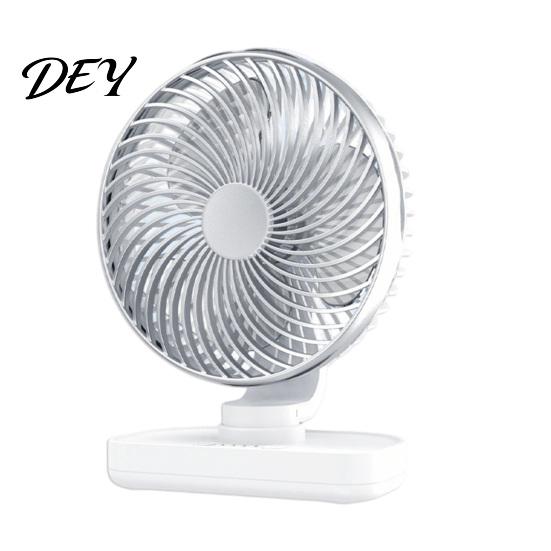 Portable Cooling Fan Desk Fan, Small Air Circulating 3 Speed Quiet Personal Electric for Office Adjustable Tilt Head Table Dorm Kitchen
