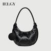 Cloud Bag Korean Style Niche High-End French Style Pleated Fashion All-Match Soft Leather Portable Dumpling Bag