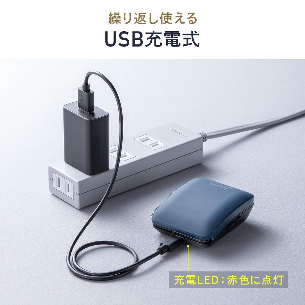 Sanwa Direct Small 5 Wheel Compatible with Blue Comes with Mouse, Foldable, Bluetooth, Quiet, Buttons, Back/Forward Buttons, Button,