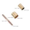 1Set Copper Elderly Cane Connector Accessories Anti-Slip Walking Stick Tips for Stability Walking Aid Hardware Parts DIY