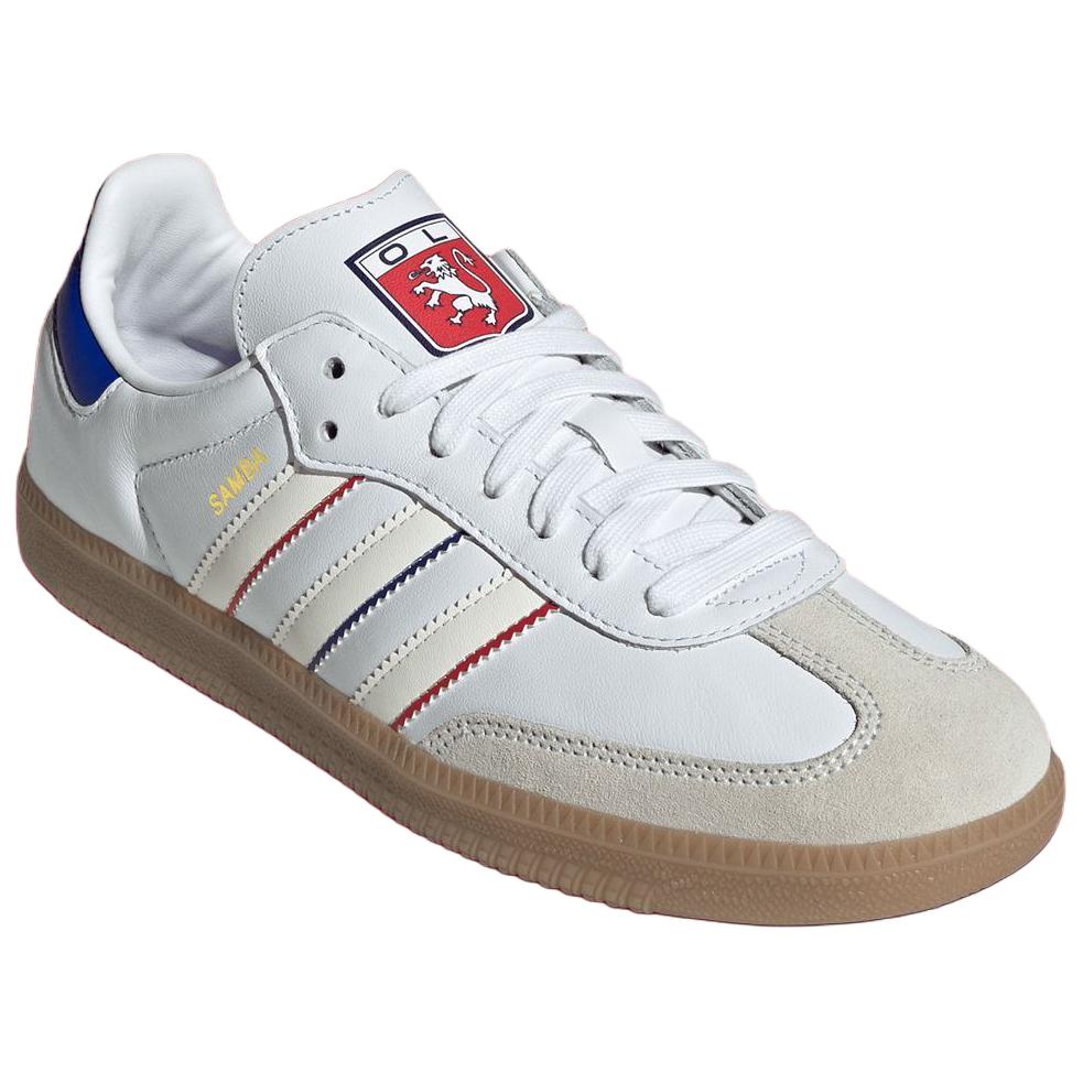 Olympique Lyonnais X Adidas Samba Home Kit Men Sneakers White Footwear-White Lucid-Blue JQ4049