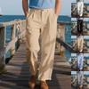 Herren High Waist Lockere Passform Lässige Hose Einfarbig Khaki