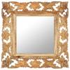 VidaXL Hand-carved Mirror Brown 50x50cm Solid Mango Wood