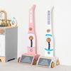 Wooden Vacuum Cleaner Toy Pretend Play Upright Decorative Panel Kids