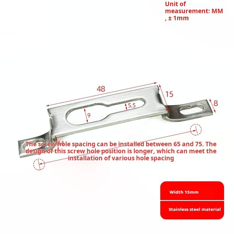 Aluminum Alloy Kitchen Balcony Sliding Buckle Lock Seat Screw Sliding Window Lock Seat Lock Nail Accessories