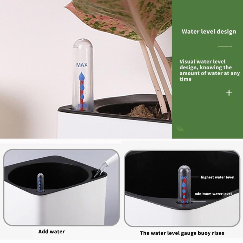 Garden Water Level Devices With Clear Scale Lines Moisture Gauge for Indoor and Outdoor Potted Flower