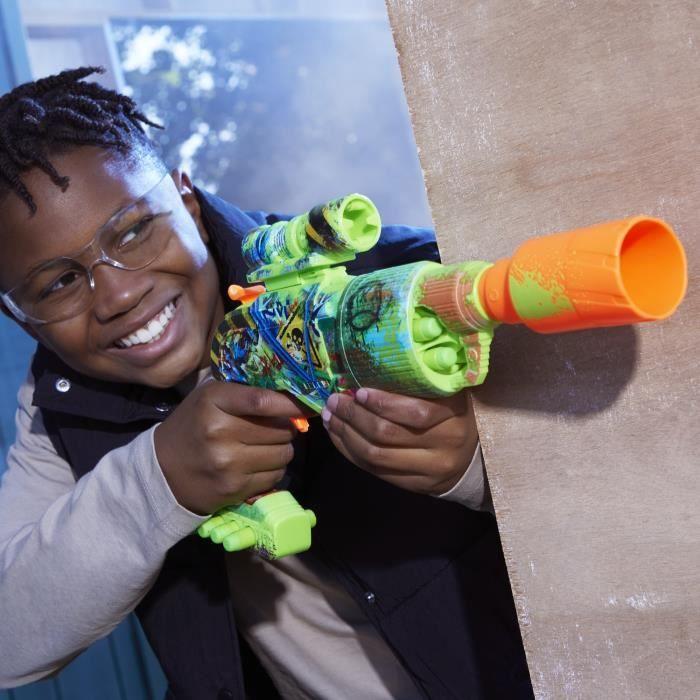 Nerf Zombie Driller, Dart Blaster, Rotating Cylinder, Ages 8+