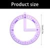 Adjustable Angle Measuring Tool Plastic Texture Suitable for Precise Math Drawing Classroom Safe Educational Supply