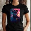 T-Shirt Women Panther As a Police Officer Motif Cotton Size XS To 3XLWill Open In a New Window or Tab