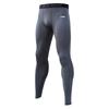 Professional Quick-Dry High-Elastic Tight Sports Long Pants Men Bottoms Gray AULR079-3