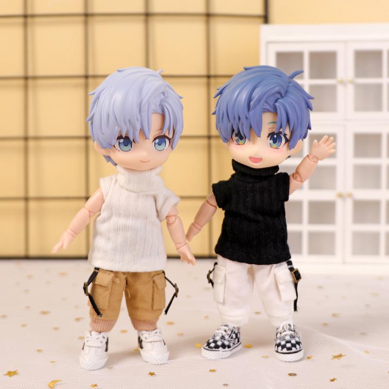 Ob11 Doll Clothes Pocket Overalls Casual Trousers for Molly, Gsc, Pd9, Ymy, Obitsu11, 1/12bjd Doll Pants Doll Accessories Toy