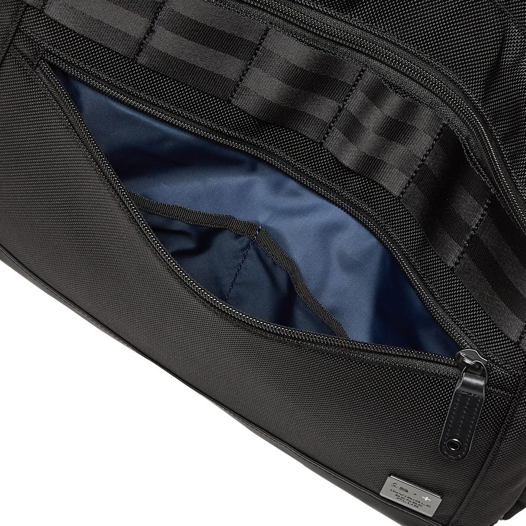 Beyond Business Large Water Mobile Twisted Black [IS Plus] Tote, Lightweight, Multifunctional, Capacity, Repellent, Storage, Carry-On, Nylon,