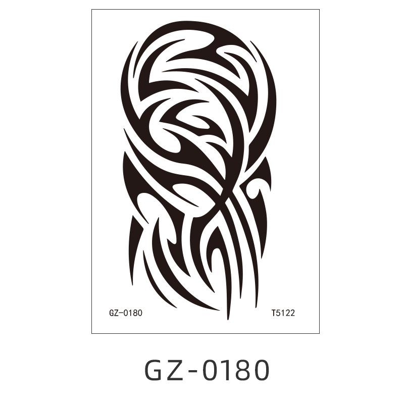 Herbal Juice Tattoo Sticker Waterproof Temporary Simulation Tattoo Flower Arm Tattoo Sticker