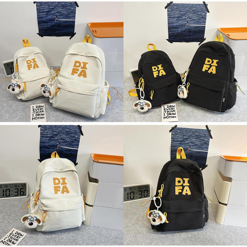 Jugend-Campus-Rucksack mit Buchstabenmuster und Nylon für Studenten